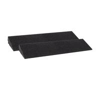 Bordsteinrampe Gummi LxBxH: 800x250x70 mm Set = 2 Stück schwarz (Rampe Gummikeil Rollstuhlrampe Auffahrrampe Auffahrkeil Auffahrhilfe Türschwellenrampe, Autorampe)