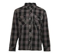 BORES Lumberjack Hemd Motorradjacke mit Bortexx Aramid Modell Grau/Schwarz