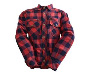 Bores Lumberjack Jacken-Hemd blau / rot Herren M