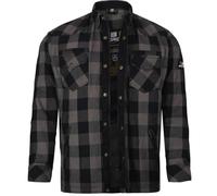 Bores Lumberjack Jacken-Hemd schwarz / grau Herren 3XL