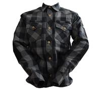 Bores Lumberjack Jacken-Hemd schwarz / grau Herren 3XL