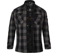 Bores Lumberjack Premium Damen Motorradhemd, schwarz-grau, Größe M