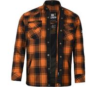 Bores Lumberjack Premium Motorradhemd, schwarz-orange, Größe 5XL für Männer