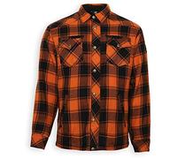 Bores Lumberjack Shirt (Orange/Black,XL)