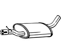BOSAL 233-613 Mittelschalldämpfer