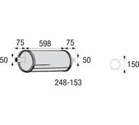 BOSAL 248-153 Centre Muffler, universal