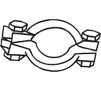 Bosal 254-950 Klemmstück, Abgasanlage, Schwarz