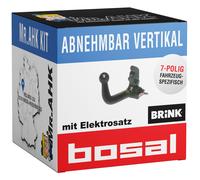 BOSAL Anhängerkupplung vert. abnehmbar für VW Golf Plus 05-09 + 7pol spezifisch