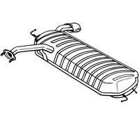BOSAL 165-069 Endschalldämpfer