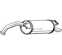 Endschalldämpfer Bosal 228-475