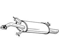 Bosal Endschalldämpfer 235-165 passend für Volvo V40 Kombi S40 I