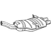 BOSAL Endschalldämpfer 247531 für BMW