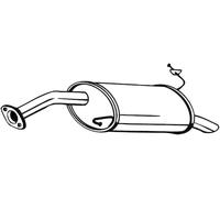 BOSAL Endschalldämpfer Auspuff Endtopf 165-287