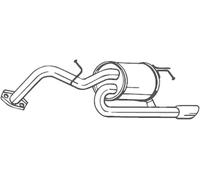 BOSAL Endschalldämpfer Auspuff Endtopf 228-185