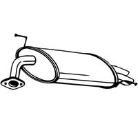 Bosal Endschalldämpfer 163-161 – passend für Honda Accord VI – 1x