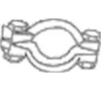 Bosal 254-951 Klemmstück, Abgasanlage, Silber