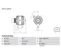 BOSCH Generator (0 986 046 060)