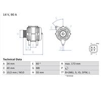 BOSCH 0 986 046 110 Lichtmaschine