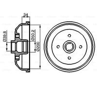 BOSCH | Bremstrommel | 0 986 477 040