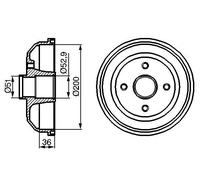 BOSCH 0 986 477 134 Bremstrommel