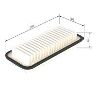 Bosch 1 987 429 177 Luftfilter für TOYOTA YARIS ERSO AN P1 P2 Partikelfilter