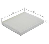 BOSCH Innenraumfilter 1 987 432 038 Partikelfilter für OPEL ZAFIRA ASTRA A05 T98