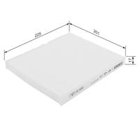 BOSCH Innenraumfilter 1 987 432 170 Partikelfilter für HYUNDAI KIA TUCSON RIO CW