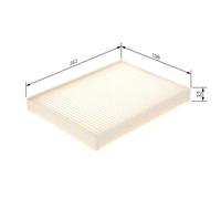 1x Bosch Filter u.a. für BMW 5 5/D 540 (E39) M539 M5 Touring | 519025