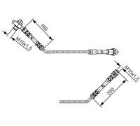 BOSCH 1 987 476 054 Bremsschlauch für BMW