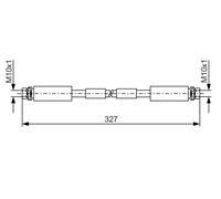 BOSCH 1 987 476 856 Bremsschlauch für AUDI,VW,VW (SVW)