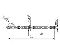 BOSCH 1 987 481 393 Bremsschlauch
