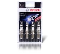 Bosch Super 4 0242232802 (N50), Zündkerzen 4er-Set - für ein zuverlässiges Kaltstartverhalten und lange Lebensdauer - mit robustem Design
