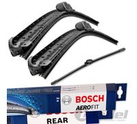 BOSCH AEROFIT SCHEIBENWISCHER VORNE + HINTEN für VW POLO 9N 9N3 ab Bj. 4/2005