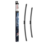 Bosch Aerotwin A638S Front-Scheibenwischer - Set mit 2 Ersatz-Scheibenwischern und vormontiertem Adapter - 2 Wischblätter, 650 mm und 530 mm