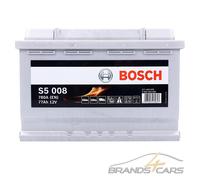 Bosch S5 008 Fahrzeugbatterie Plombierte Bleisäure (VRLA) 77 Ah 12 V 780 A Auto