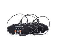 Bosch BP204 - Auto Bremsbeläge vorne - Bosch-Qualität - für weniger Bremsgeräusche und Bremsstaub - ECE-R90 zertifiziert - kupferfrei - 1 Set mit 4 Bremsbelägen - Mit Zubehör