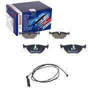 BOSCH BREMSBELÄGE + WARNKONTAKT HINTEN passend für BMW 3er E46