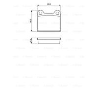 BOSCH Bremsbelag 0 986 462 282