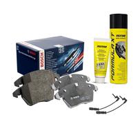 BOSCH Bremsbelagsatz + Ceratec + Bremsenreiniger MERCEDES E-KLASSE CLS VORN WK