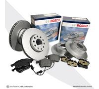 Bosch Bremsen Bremsscheiben Beläge Kit vorne hinten für AUDI A3 8L1 1.8 T