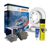 BOSCH Bremsensatz + Plastilube + Bremsenreiniger Citroen Berlingo, Xsara Ø266mm