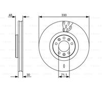 Bremsscheibe Vorderachse Bosch 0 986 479 529