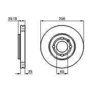 BOSCH Bremsscheibe 0986479054 VW LUPO (6X1, 6E1) VW POLO (6N2) Vorderachse