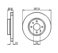 Bremsscheibe Vorderachse Bosch 0 986 478 512