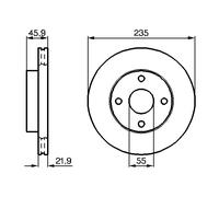 2x Bosch 0 986 478 787 Bremsscheibe für MAZDA 323 C 323 F I 323 S I BJ BA