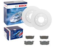 Bosch Bremsscheiben 247mm + Bremsbeläge Hinten Passend Für Peugeot 106 206 306 Bremsscheibe: A.b.s.: 16876 Abakus: 23104040 Abakus: 231040402 Aisin