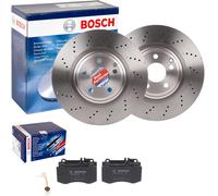 BOSCH BREMSSCHEIBEN 344mm + BELÄGE VORNE passend für MERCEDES E-KLASSE W212 S212