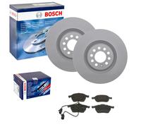 BOSCH BREMSSCHEIBEN + BELÄGE VORNE passend für GOLF 4 S3 OCTAVIA RS LEON CUPRA