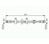 BOSCH Bremsschlauch 1 987 481 539
