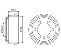 BOSCH 0 986 477 218 Bremstrommel
